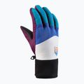 Guanti da sci da donna Viking Downtown Girl multicolore/bianco 5