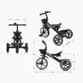 Bicicletta senza pedali a tre ruote Milly Mally Bobby black 12