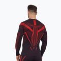 Felpa termica uomo Brubeck Dry black/red 2