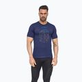 Maglietta termica da uomo Brubeck Outdoor Wool Pro navy blue 2