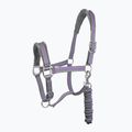 York Calipso grigio/lavanda, cavezza per cavalli con legaccio