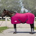 Coperta per cavalli in pile York Ekona con cinghie marrone/blu