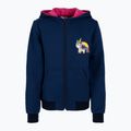 Felpa da equitazione York Unicorn per bambini, blu/rosa