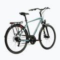 Bicicletta trekking da uomo KROSS Trans 3.0 green/silver/gloss 3