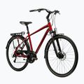 Bicicletta trekking da uomo KROSS Trans 4.0 ruby/black/gloss 2