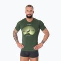 Maglietta termica Brubeck Outdoor Merino Wool Pro da uomo verde scuro/bianco 2