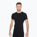 Uomo Brubeck SS11710 Active T-shirt termica in lana nera