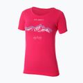 Maglietta termica da donna Brubeck Outdoor Merino Wool Pro lampone/montagna 1 3