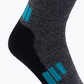 Calze da trekking da donna Brubeck BTR002 Trekking Light grafite/turchese 3