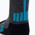 Calze da trekking da donna Brubeck BTR002 Trekking Light grafite/turchese 4