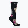 Calze da sci da donna Brubeck Ski Force nero / rosa 2