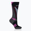 Calze da sci da donna Brubeck Snow Force Grigio chiaro / rosa