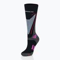 Calze da sci da donna Brubeck Snow Force Grigio chiaro / rosa 2
