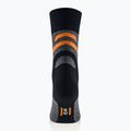Calze da uomo Brubeck Trekking Merino grafite/arancio 3