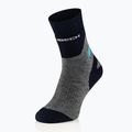 Calze donna Brubeck Trekking Merino grigio turchese