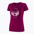 Maglia termica da donna Brubeck Outdoor Merino Wool Pro SS plum/mountain 3 3