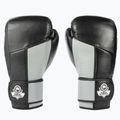 DBX BUSHIDO Guanti da boxe in pelle naturale Muay Thai nero ARB-431sz