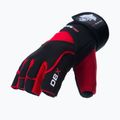 Guanti da allenamento DBX BUSHIDO con velcro lungo e sistema di presa nero/rosso 5