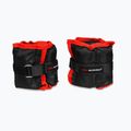 Pesi Bushido per caviglie e polsi 2x1 kg nero/rosso OB1