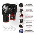 Guanti da boxe DBX BUSHIDO con sistema Wrist Protect nero Bb2 16