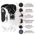 Guanti da boxe DBX BUSHIDO con sistema Wrist Protect nero Bb4 8