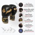 Guanti da boxe DBX BUSHIDO in pelle naturale nera B-2v13 15