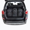 Set di borse portabagagli KJUST Fiat 500L 2012+ 3 pezzi nero 14