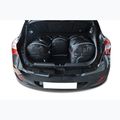 Set di borse per bagagliaio KJUST Hyundai I30 Hatchback 2012-2016 4 pezzi nero 12