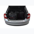 KJUST Skoda Rapid Liftback set di borse per il bagaglio 2012-2019 5 pezzi nero. 13