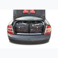 KJUST Skoda Superb Limousine 2001-2008 set di borse portabagagli 5 pezzi nero. 11