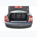 KJUST Skoda Superb Limousine 2001-2008 set di borse portabagagli 5 pezzi nero. 12