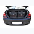 KJUST BMW 6 Gran Coupé 2012-2018 set di borse portabagagli 4 pezzi nero 18
