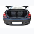 KJUST BMW 6 Gran Coupé 2012-2018 set di borse portabagagli 4 pezzi nero 19