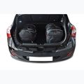 Set di borse per il bagaglio KJUST Hyundai I30 Hatchback 2012-2016 3 pezzi nero 15