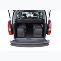 Set di borse per bagaglio KJUST Peugeot Partner 2008-2019 4 pezzi nero. 15