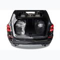 KJUST BMW X3 2017+ set di borse portabagagli 4 pezzi nero 16