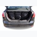 KJUST Ford Focus Limousine 2011-2018 set di borse per bagagliaio 5 pezzi nero 17
