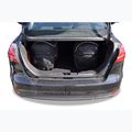 KJUST Ford Focus Limousine 2011-2018 set di borse per bagagliaio 5 pezzi nero 18