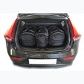 KJUST Volvo V40 Hatchback 2012-2019 set di borse per il bagaglio 3 pezzi nero. 11