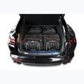 KJUST Porsche Panamera St 2017+ set di borse portabagagli 4 pezzi nero. 12