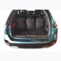 Set di borse portabagagli KJUST Peugeot 308 SW PHEV 2021+ 5 pezzi nero. 15