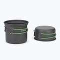 Set di pentole Rockland Travel Pro grigio/verde 2