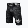 Pantaloncini compressivi da uomo Pitbull West Coast Shorts Dillard grigio mimetico