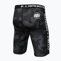 Pantaloncini compressivi da uomo Pitbull West Coast Shorts Dillard grigio mimetico 2