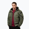 Giacca uomo Pitbull Sherpa Hooded Bomber olive