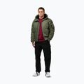 Giacca uomo Pitbull Sherpa Hooded Bomber olive 2