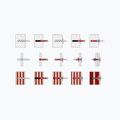 Fischer 10×80 tasselli con viti 8 pezzi per scale BenchK argento BK-KM8 3