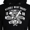 Felpa da uomo Pitbull West Coast con cappuccio Oldschool Razor nero 3