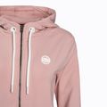 Felpa donna Pitbull West Coast con cappuccio e zip in French Terry rosa cipria 4