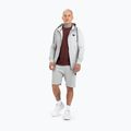 Felpa uomo Pitbull West Coast con cappuccio e zip piccolo logo F.Terry 220 grigio/melange 2